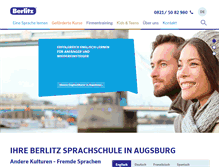 Tablet Screenshot of berlitz-augsburg.de